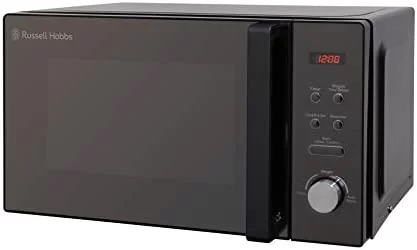 russell hobbs rhm2076b 20 litre 800 w black digital solo microwave with 5 power levels automatic defrost