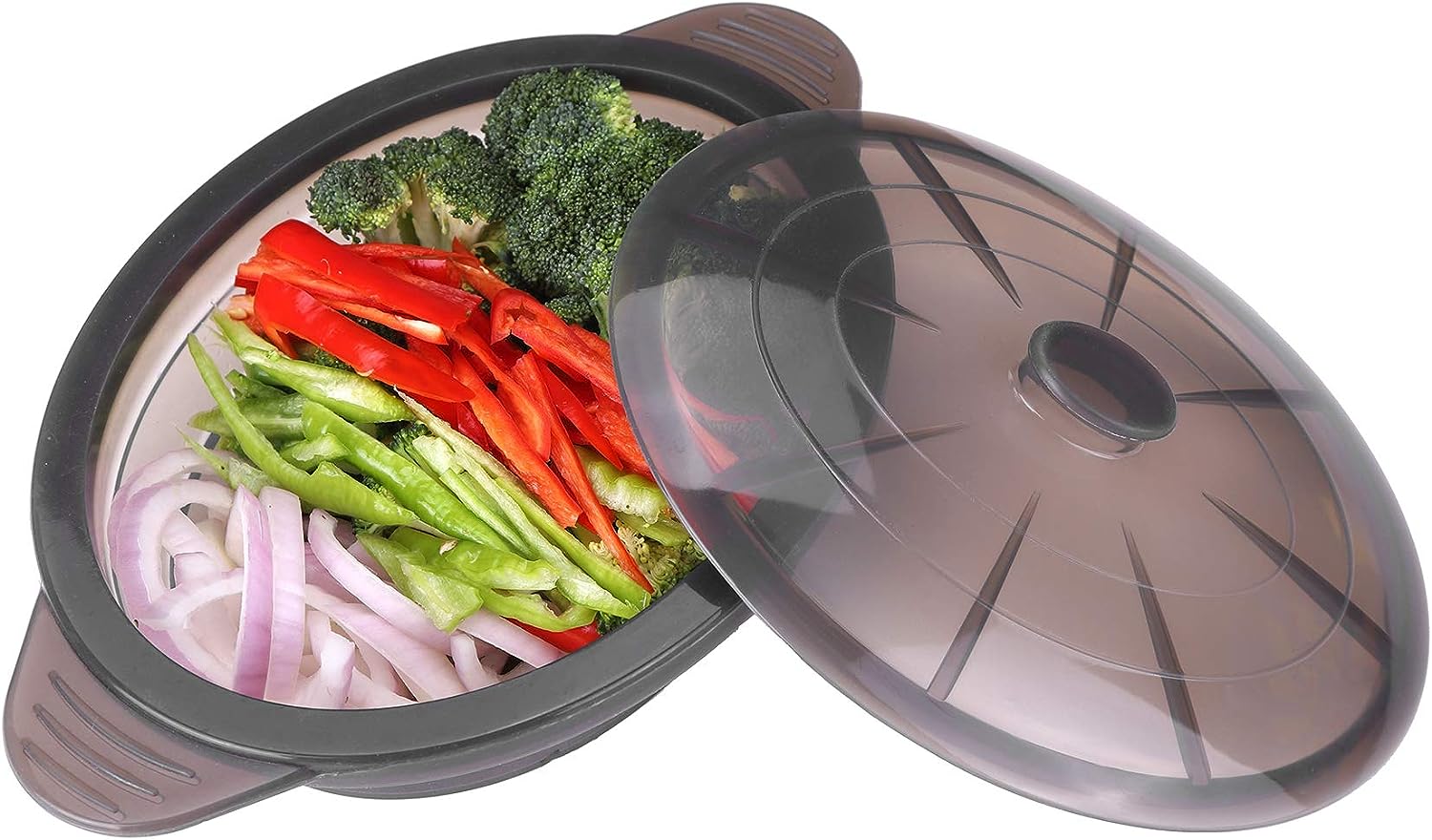 microwave steamer cooker collapsible bowl