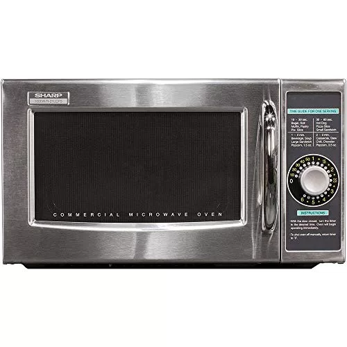 sharp r 21lcfs medium duty commercial microwave