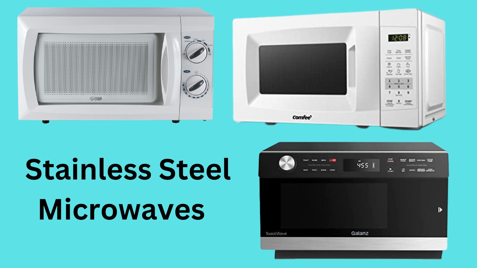 stainless steel microwaves