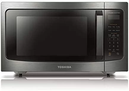 toshiba ml em45pitbs countertop microwave oven with inverter technology