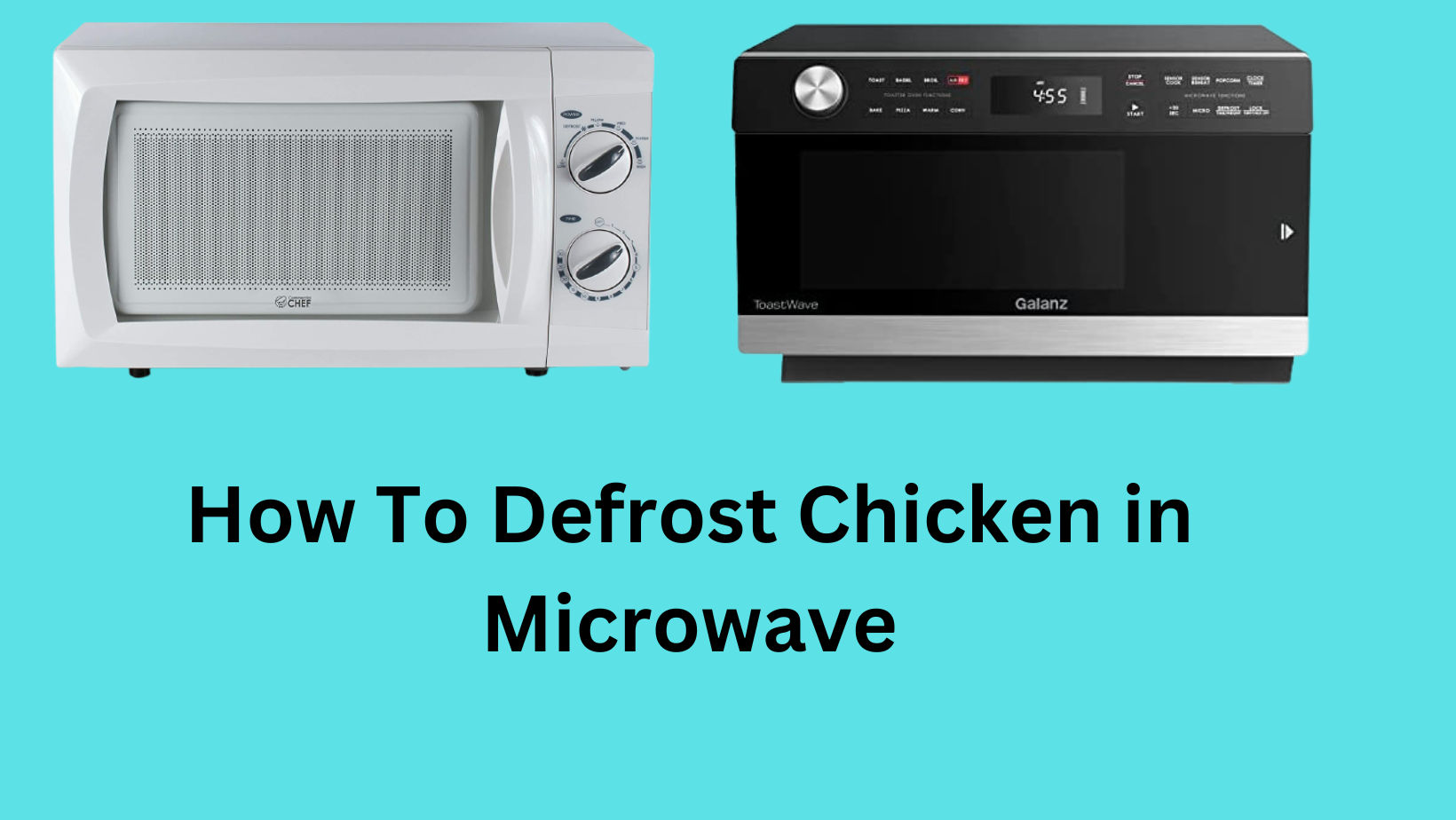 how to defrost chicken in microwave