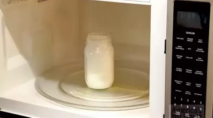 milk microwave