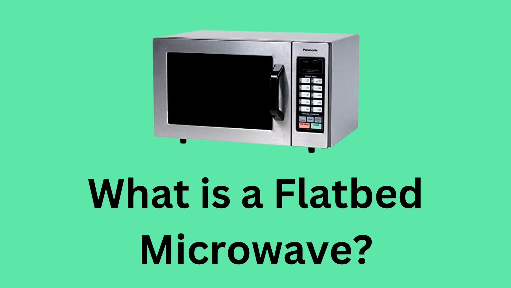 what is flatbed microwave