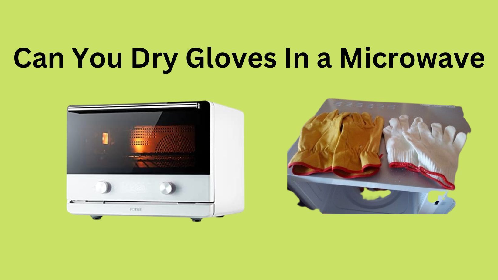 can you dry gloves in a microwave