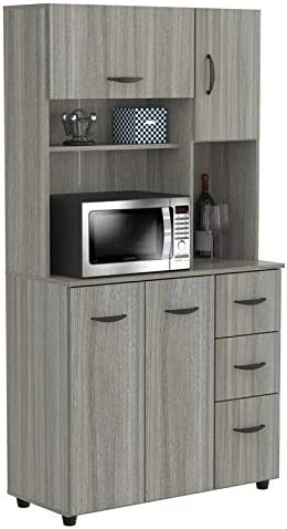inval kitchen microwave storage cabinet,