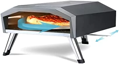 gyber mateo outdoor gas pizza oven 13portable rotatable propane stainless steel pizza grill
