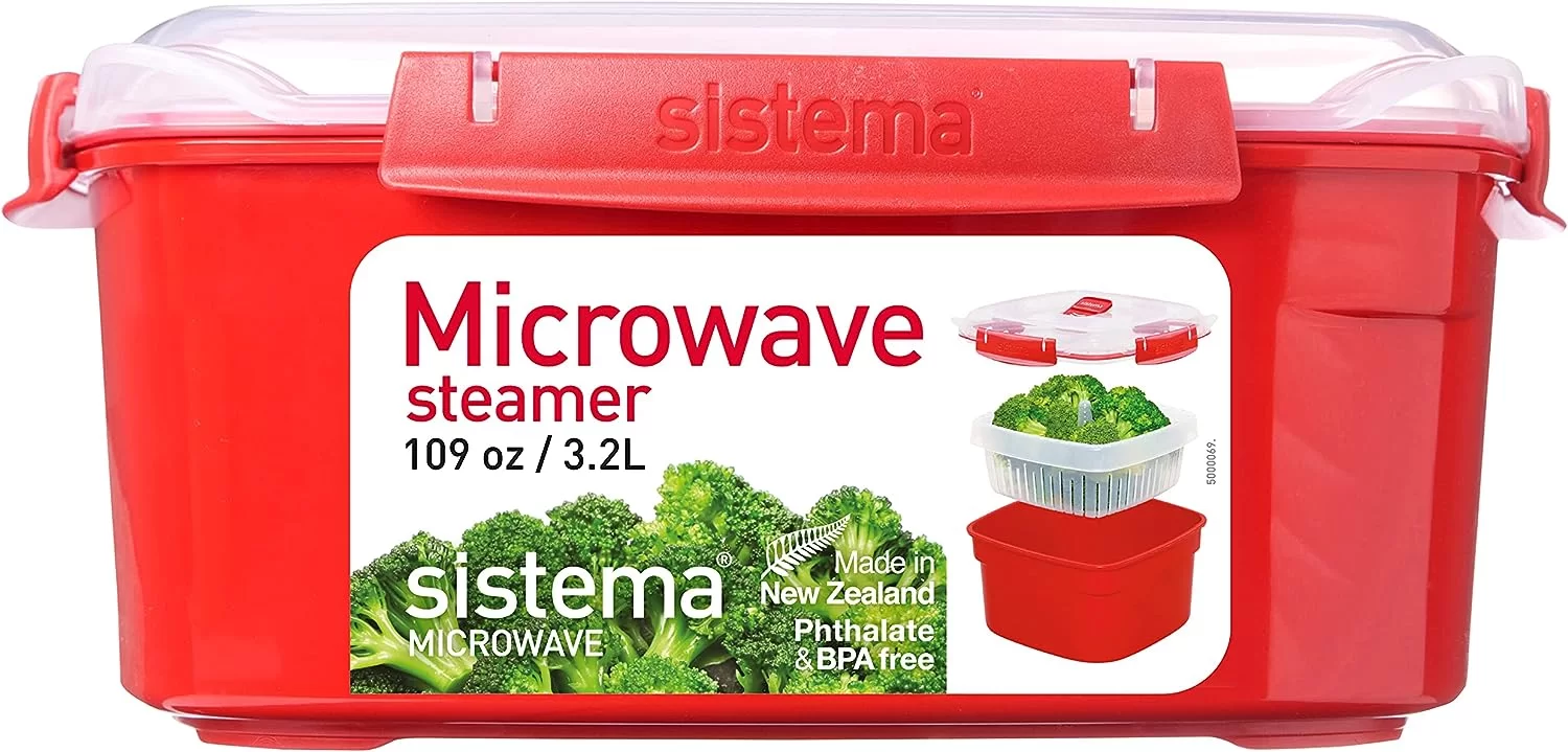 sistema microwave steamer for cooking food and vegetables