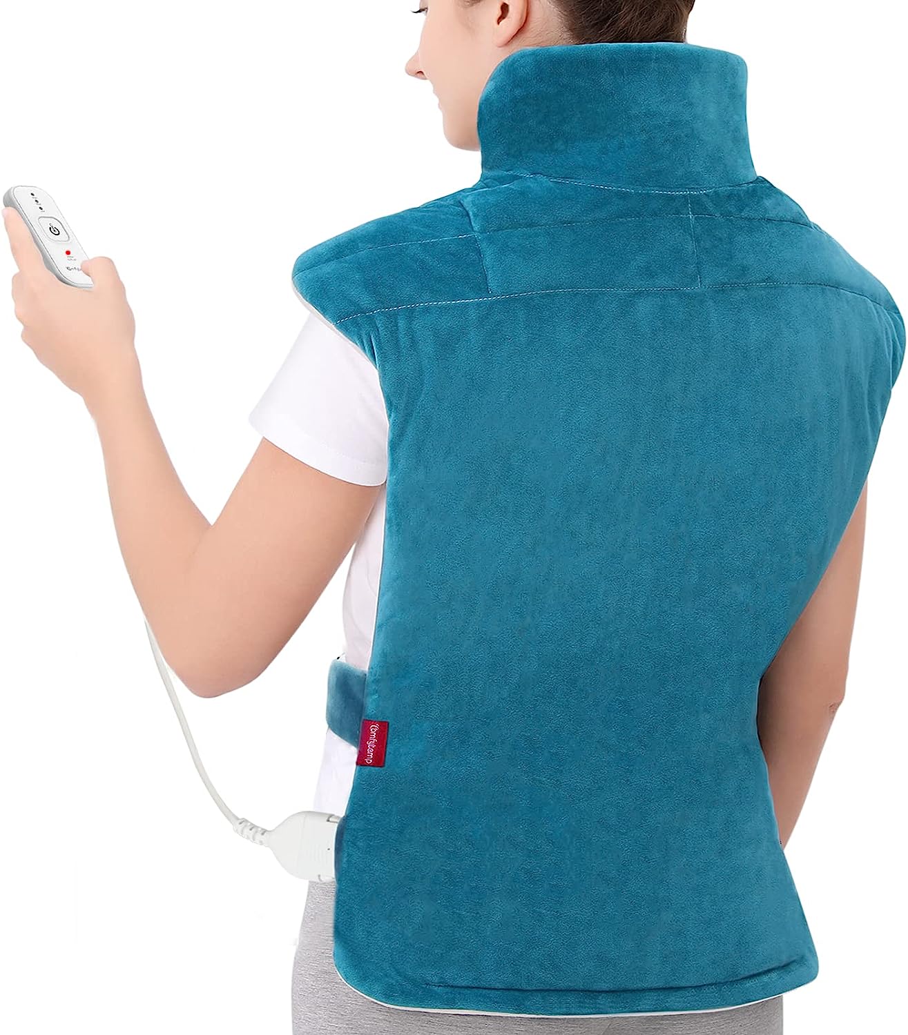 comfytemp weighted heating pad for back pain relief