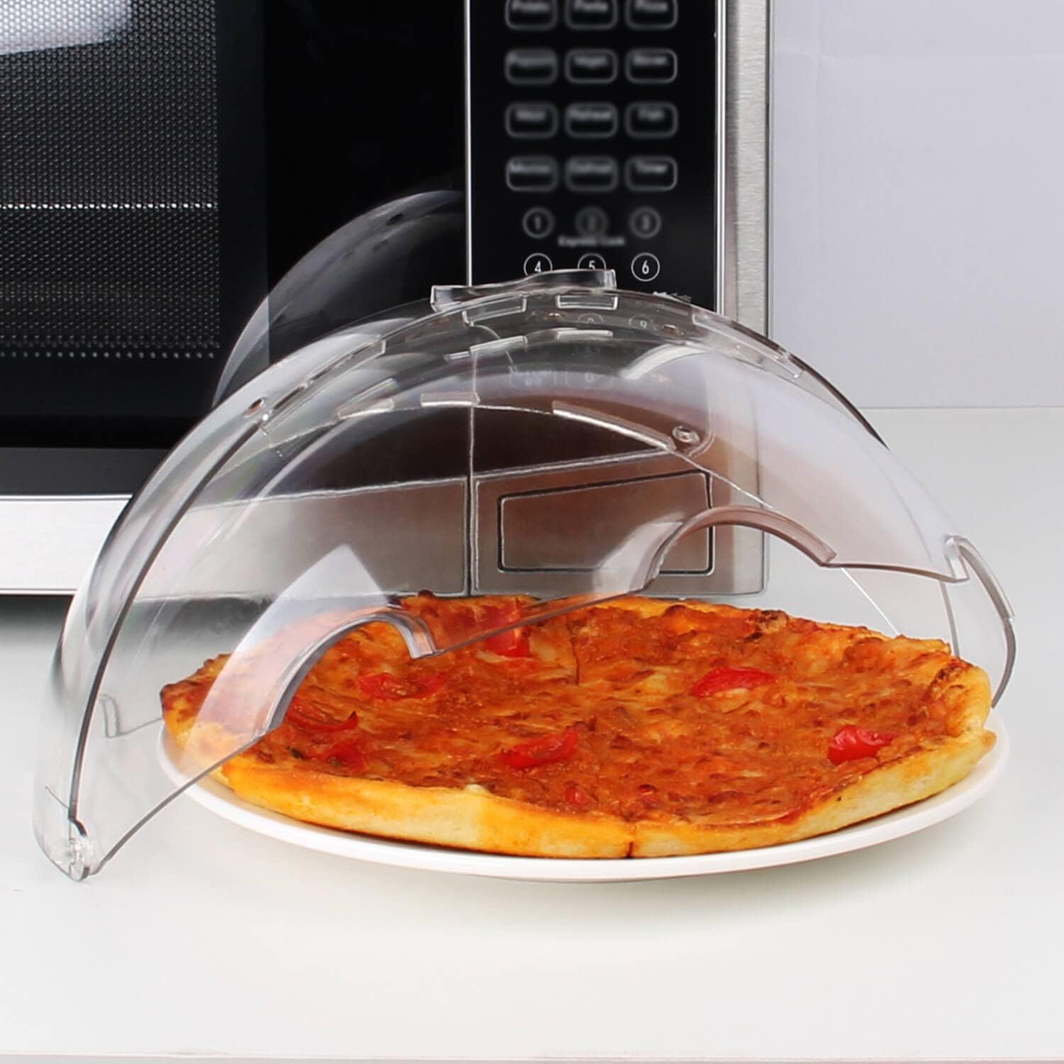 flippable microwave cover for food