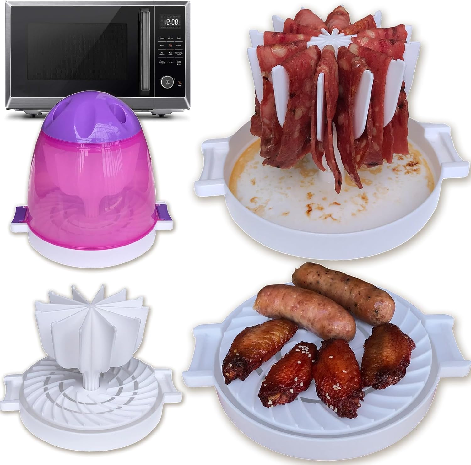 multipurpose microwave grill for bacon