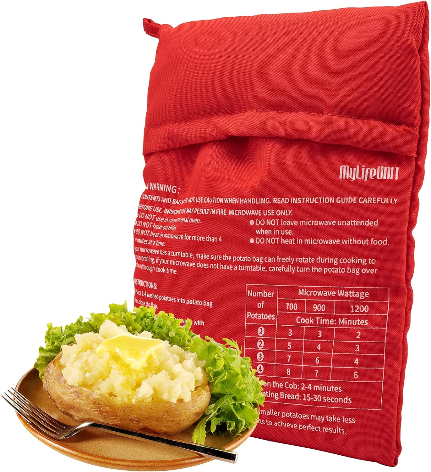 mylifeunit microwave potato bag