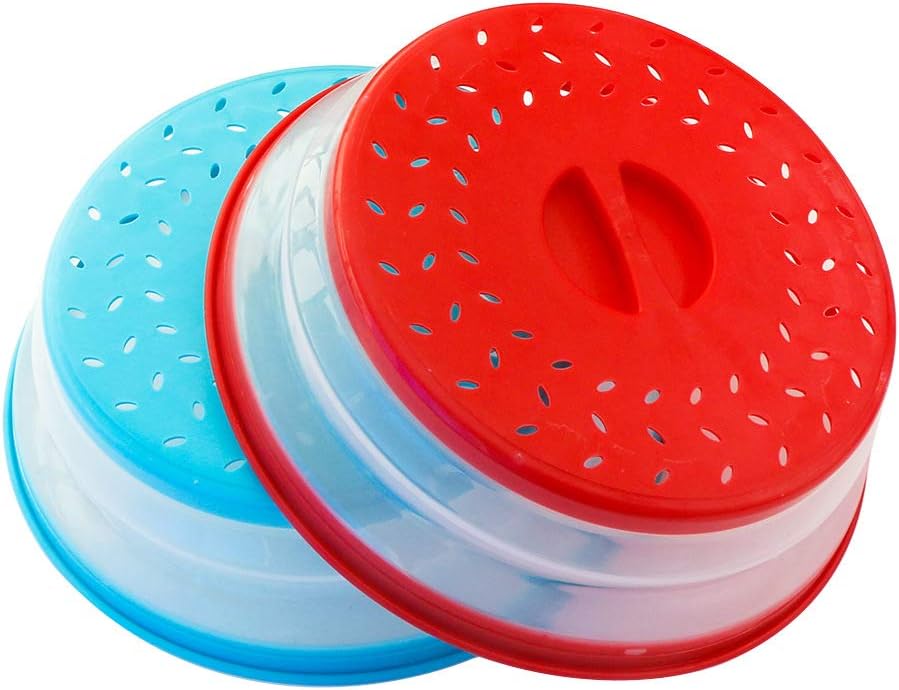 pack of 2, collapsible microwave food cover